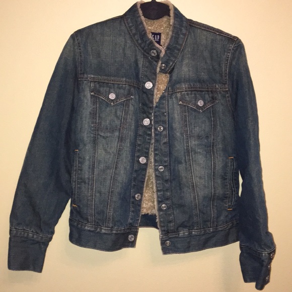 Gap Jean Jacket With Wool Lining size M - Picture 1 of 3